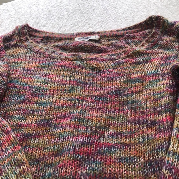 Knitted garage size medium sweater, multicoloured- soft and warm- slightly worn - Picture 5 of 6